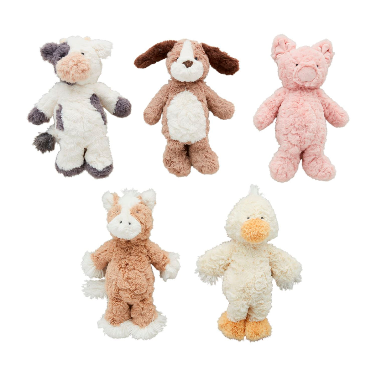 Farm Plush Sitting Animals