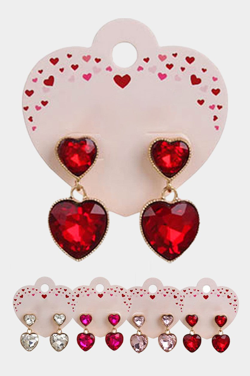 Heart Stone Earrings