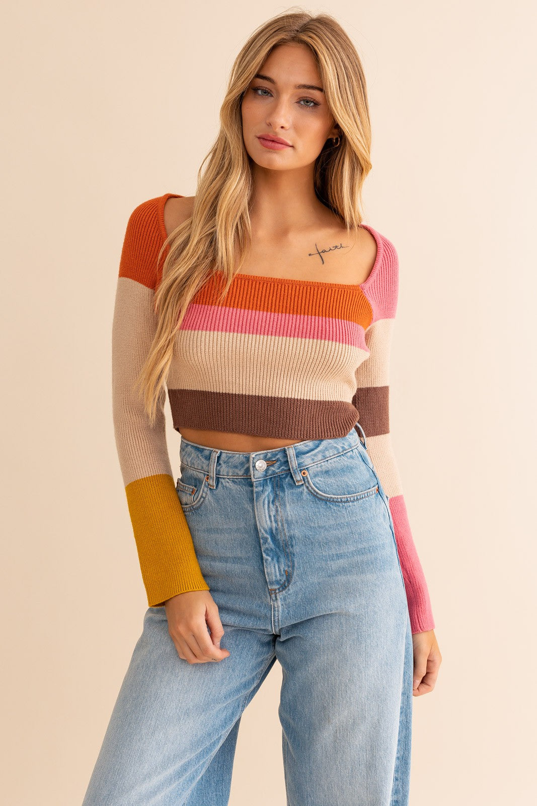 Mix It Up Color Block Top - Debs on 5th