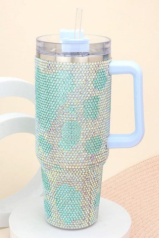 40oz Stainless Steel Animal Tumbler with Handle - Debs on 5th