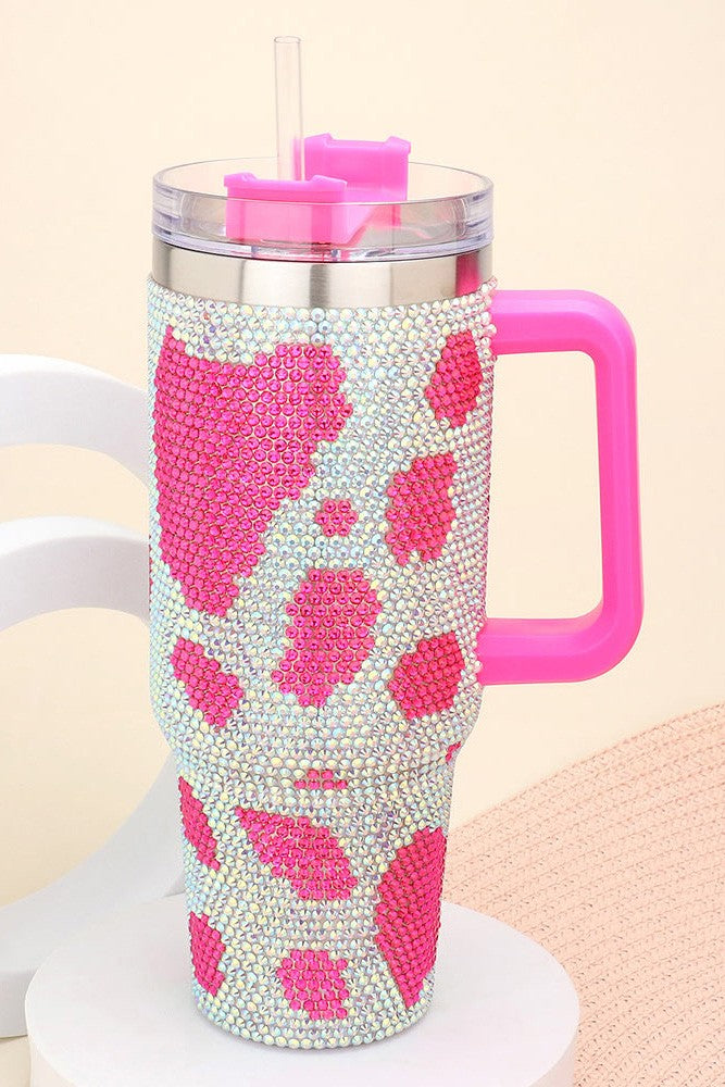 40oz Stainless Steel Animal Tumbler with Handle - Debs on 5th