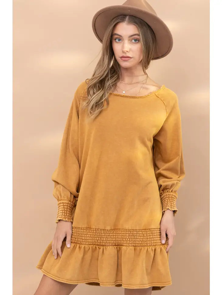 Sundown Smocked Knit Dress - Debs on 5th