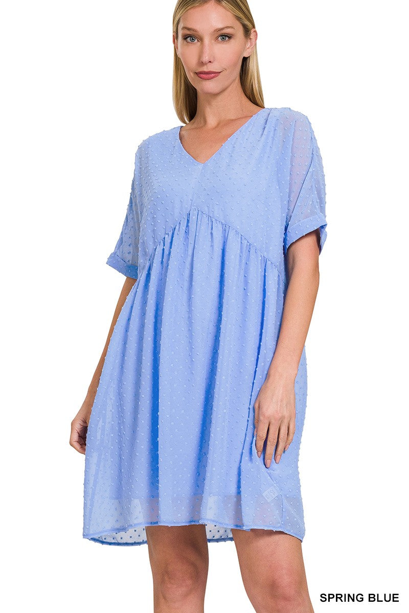 Swiss Dot Babydoll Dress