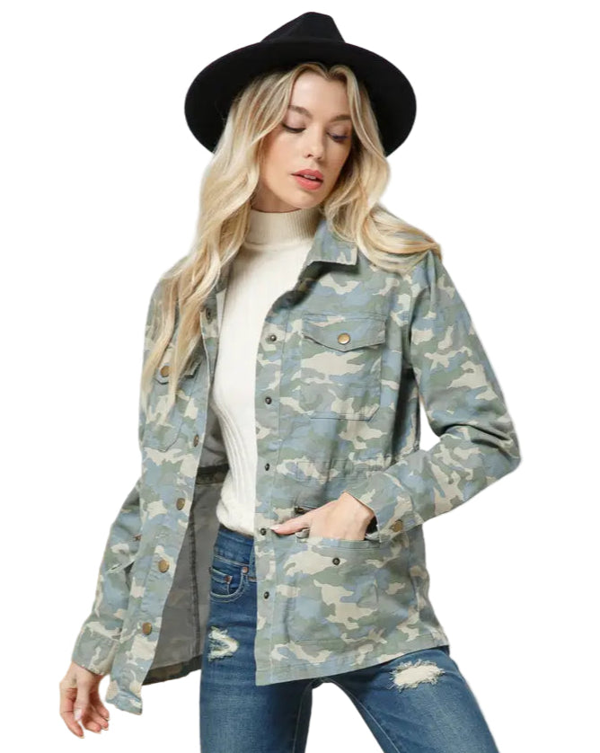 Dispatch Military Snap Up Jacket - Debs on 5th