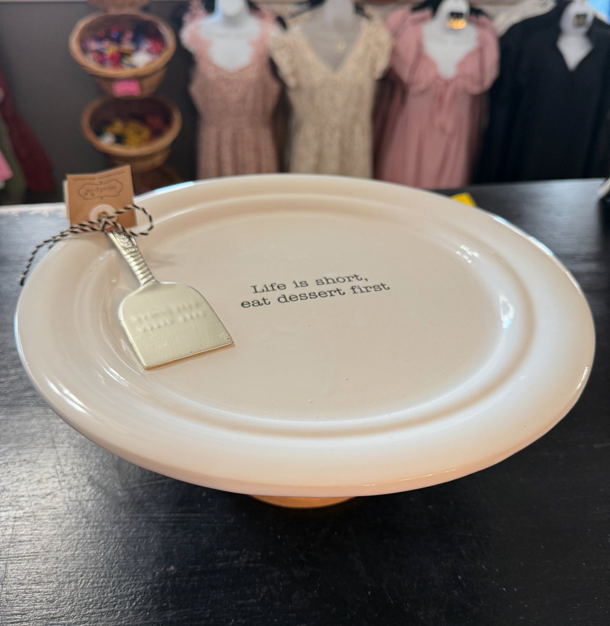 Mud Pie Circa Dessert Plate Pedestal Set