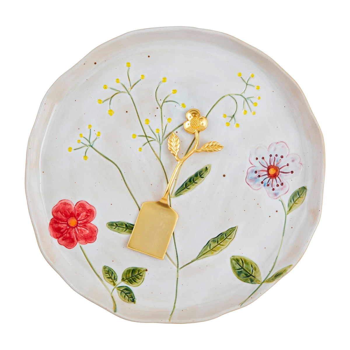 Flower Round Platter Set
