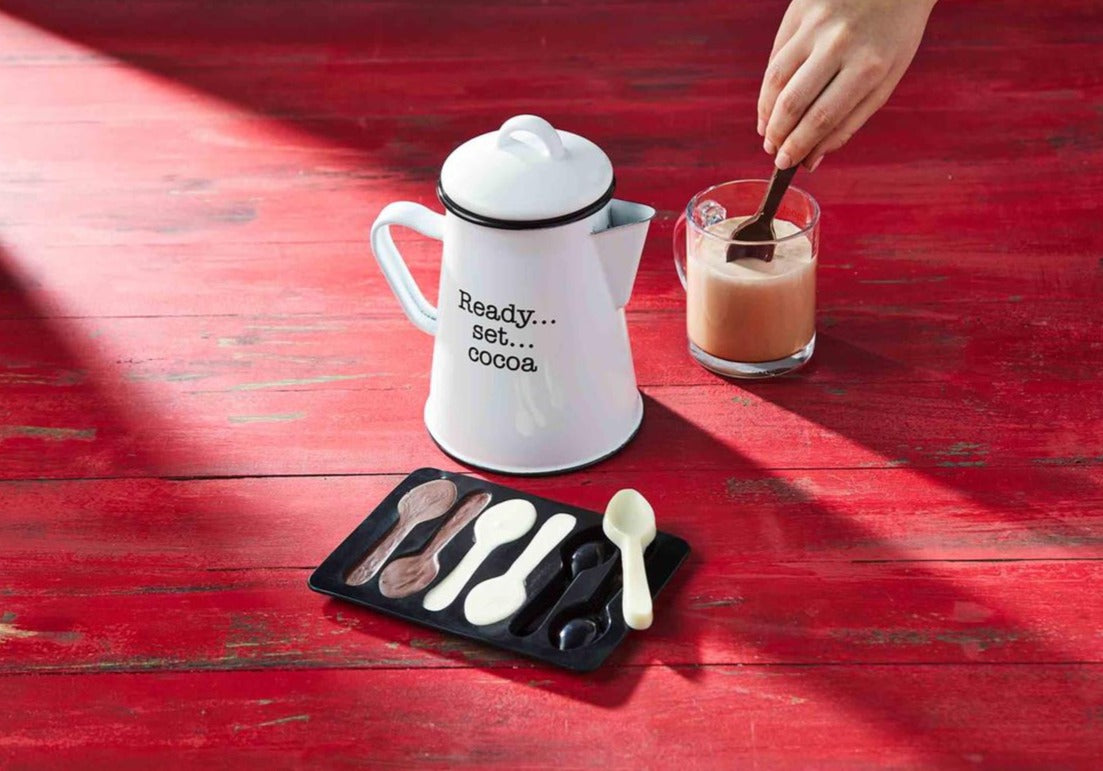 Cocoa Pitcher & Spoon Mold Set - Debs on 5th