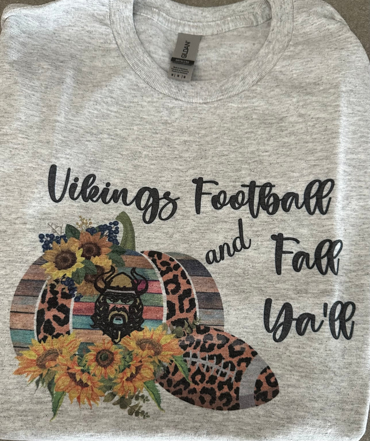 Vikings Football and Fall Ya'll Graphic Tee - Debs on 5th