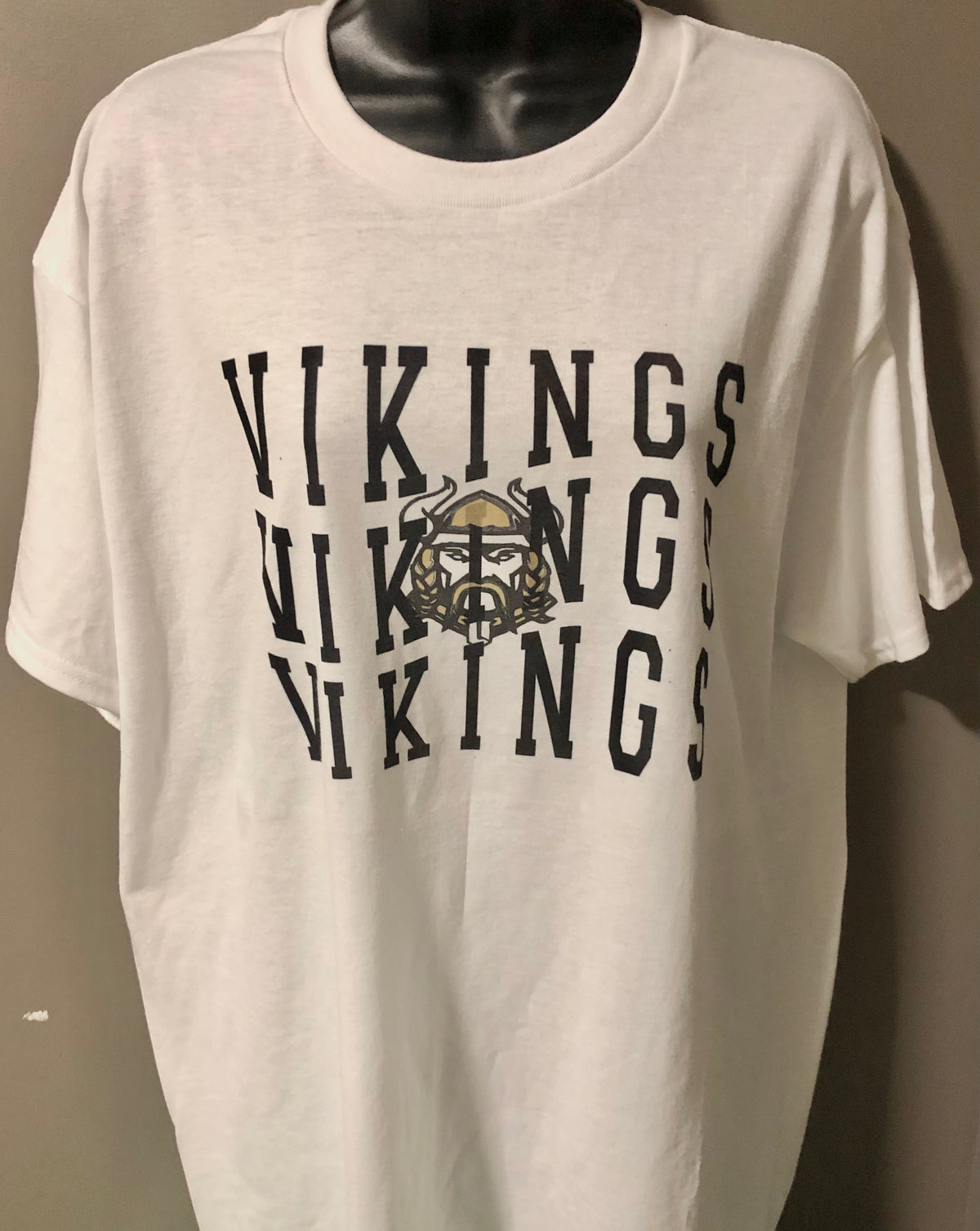 Vikings Three w/Mascot Graphic Tee - Debs on 5th