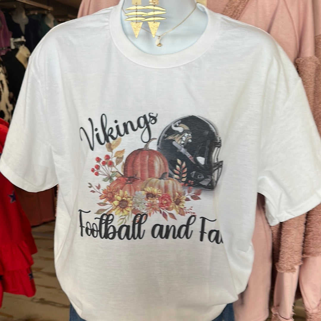 Vikings Football and Fall Graphic Top - Debs on 5th
