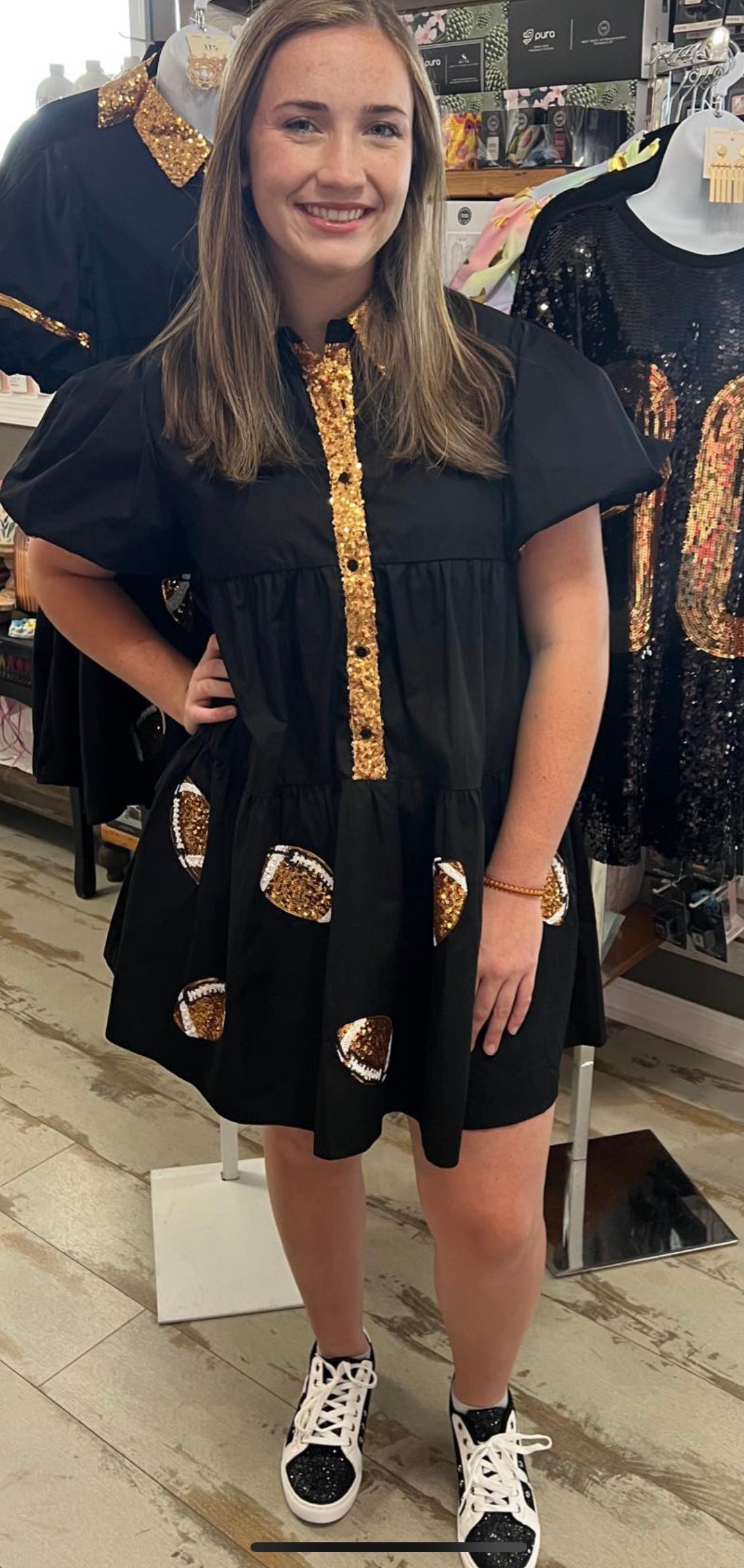 Get Your Game on Football Shirt Dress - Debs on 5th