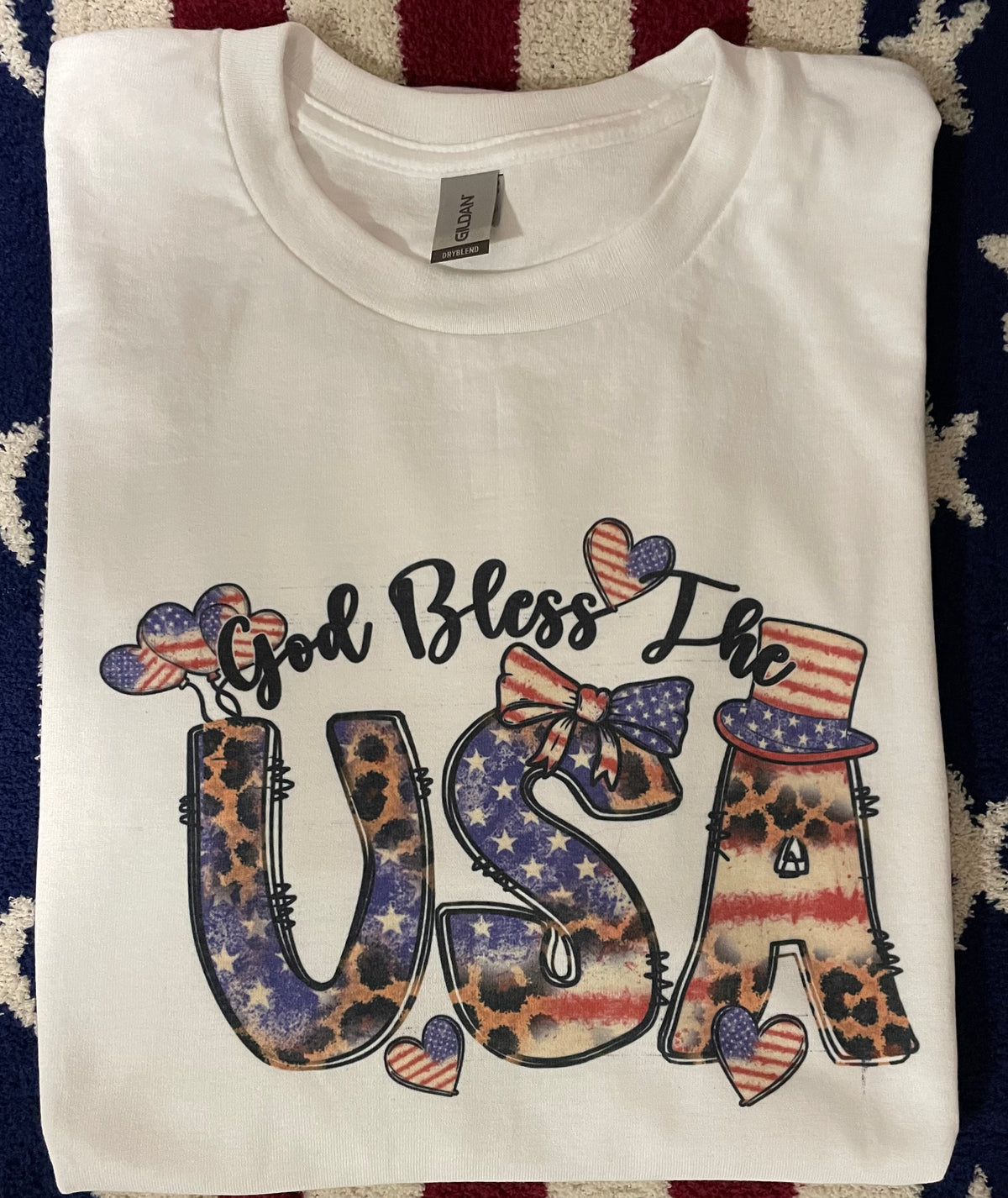 God Bless The USA Patriotic Tee - Debs on 5th