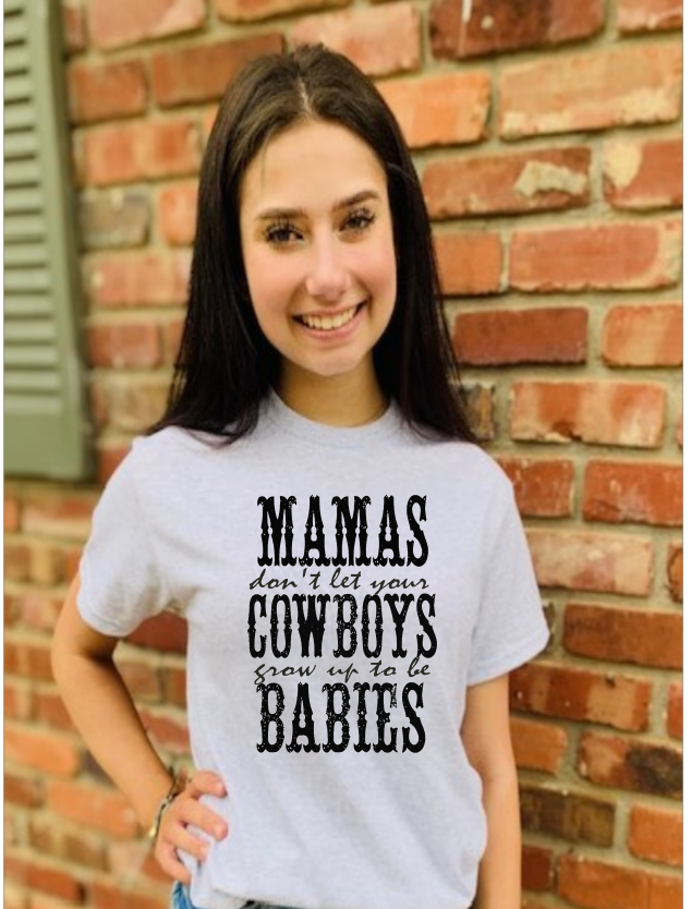 Mama Don't Let Your Cowboy Graphic Tee - Debs on 5th
