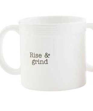 Ribbed Ceramic Mud Pie Mug