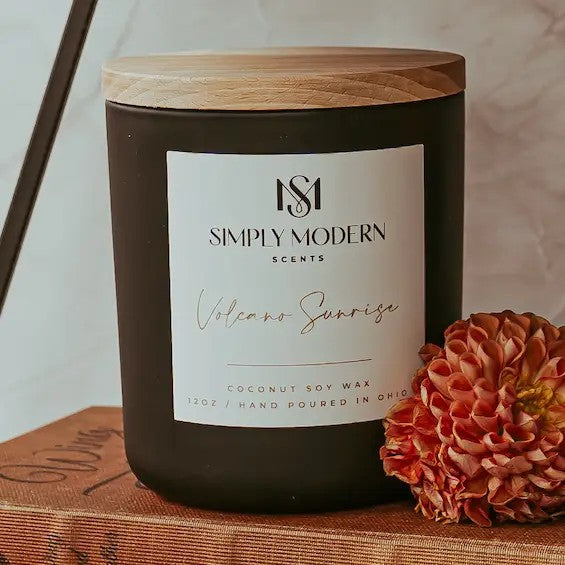 Volcano Sunrise Candle