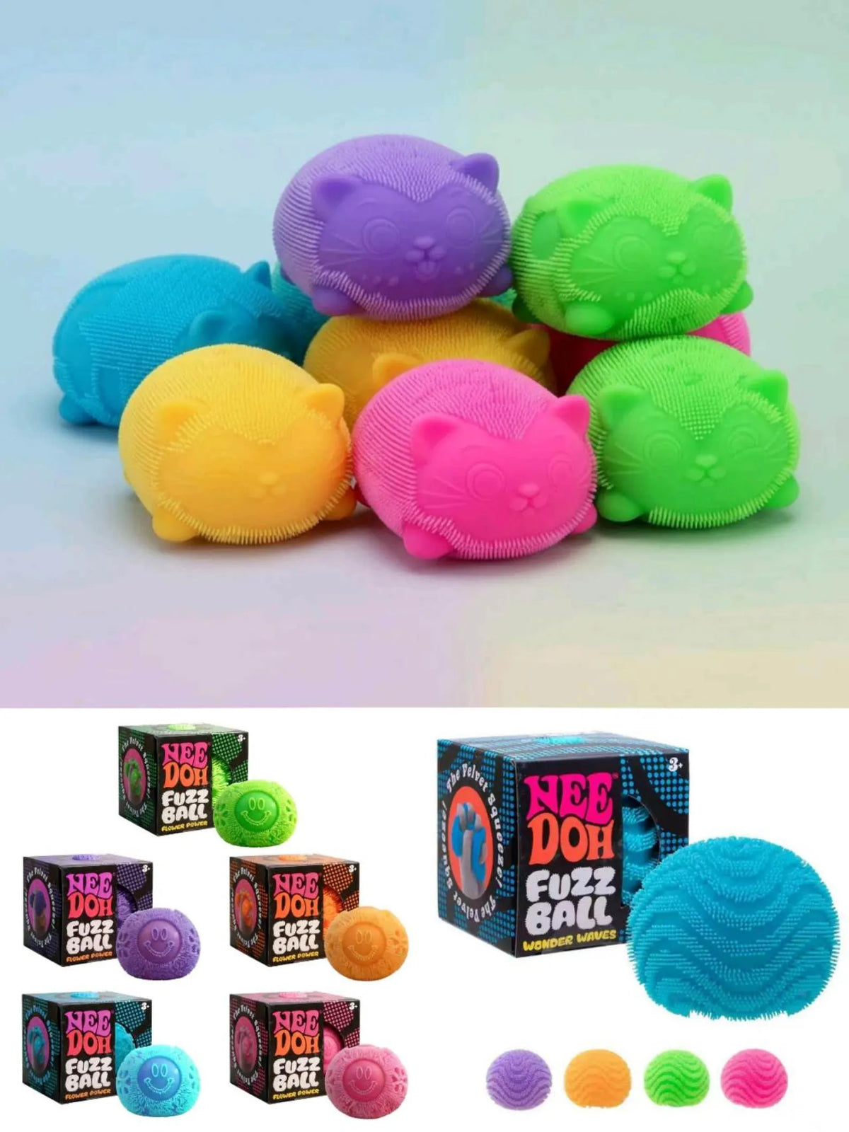 Needoh Wild Cats Fuzz Ball