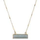 16" Chain Necklace w/Rectangle Bar - Debs on 5th