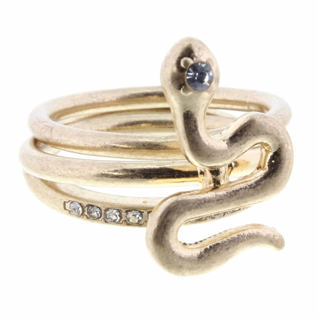 Snake 3 Layer Stackable Ring - Debs on 5th