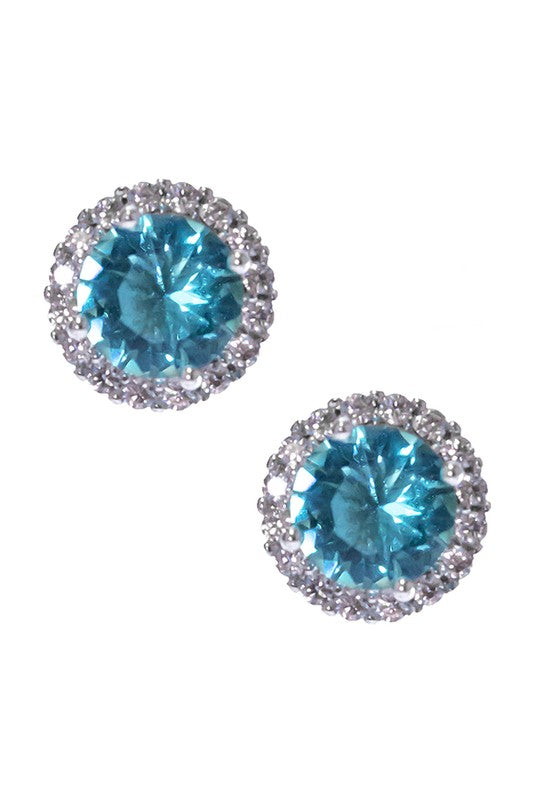 Cubic Zirconia Stud Earrings - Debs on 5th