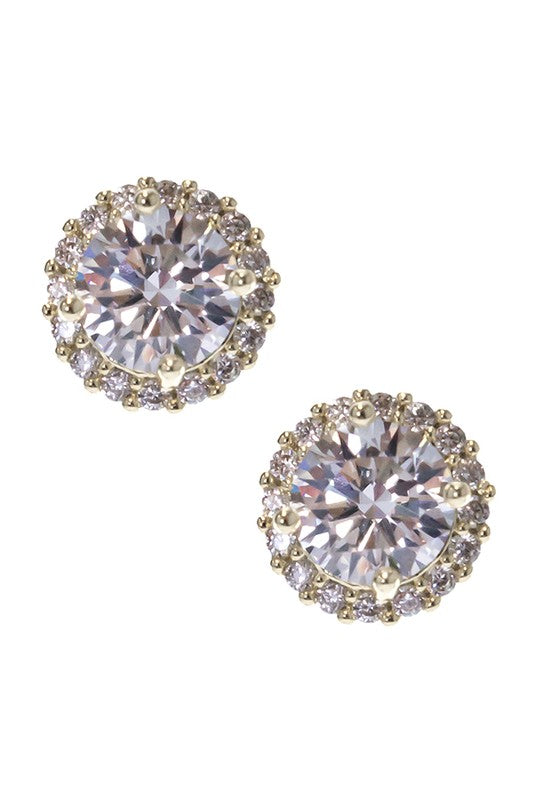 Cubic Zirconia Stud Earrings - Debs on 5th