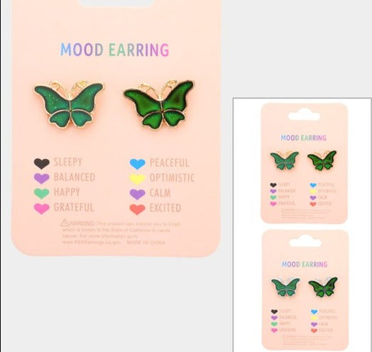 Butterfly Changing Color Mood Earrings - Debs on 5th