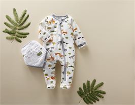 Safari Sleeper with Bib - Debs on 5th
