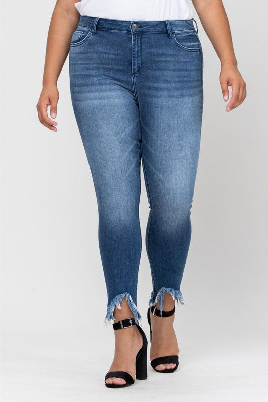 Misses Mid Rise Crop Skinny w/ Fray Hem - Debs on 5th