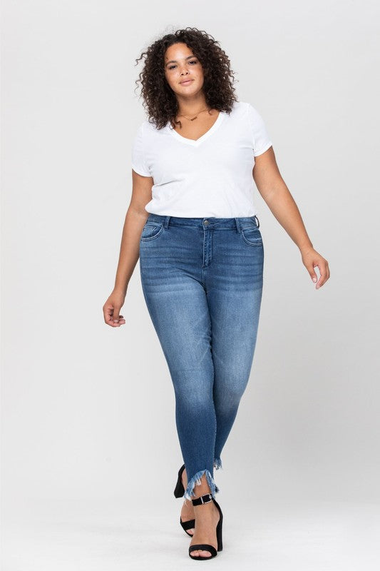 Misses Mid Rise Crop Skinny w/ Fray Hem - Debs on 5th