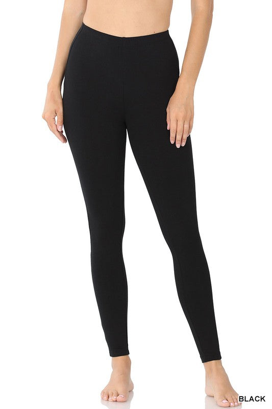 Cotton Full Length Leggings - Debs on 5th
