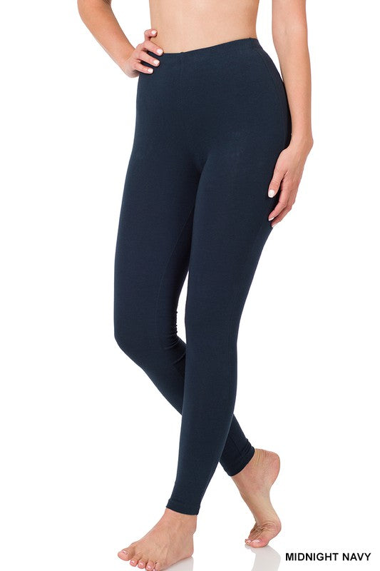 Cotton Full Length Leggings - Debs on 5th