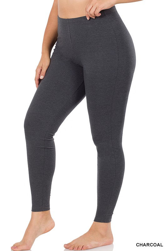 Cotton Full Length Leggings Plus - Debs on 5th