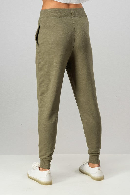 Two Tone French Terry Joggers - Debs on 5th