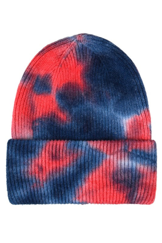Women Double Layer Tie Dye Beanie - Debs on 5th