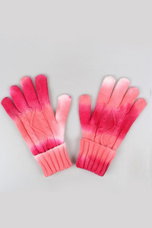 Tie Dye Print Gloves - Debs on 5th