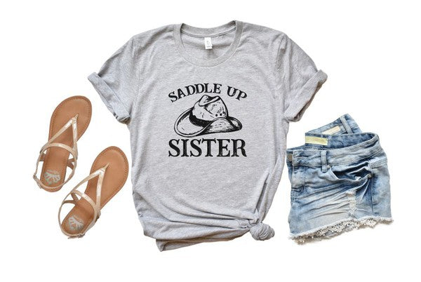 Saddle Up Sister Graphic Tee - Debs on 5th