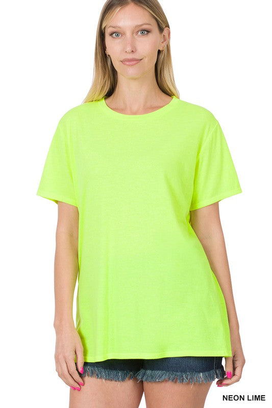 Cotton Short Sleeve Boyfriend Tee - Debs on 5th