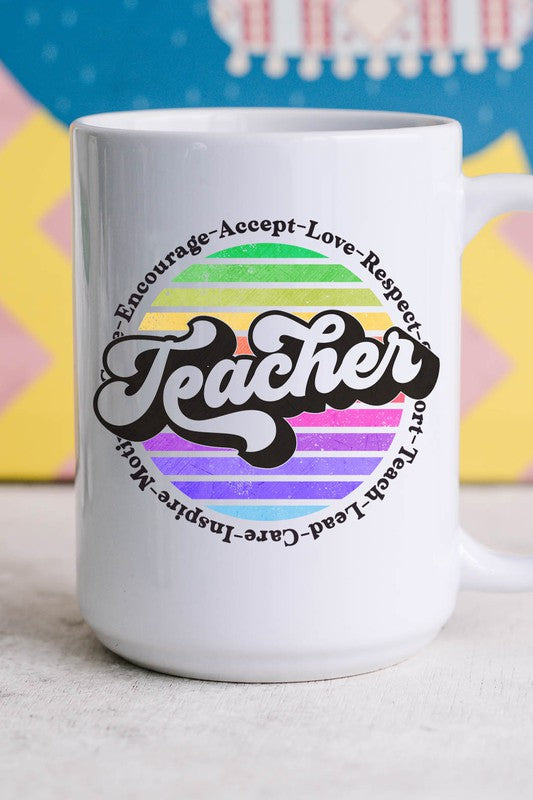 Teacher Circle Coffee Mug Cup - Debs on 5th