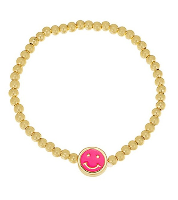Colorful Smiley Face Pendant Bracelet - Debs on 5th