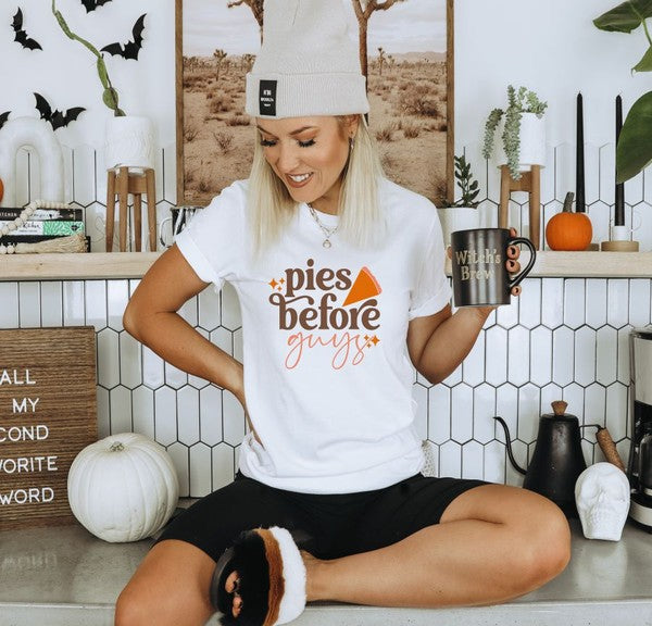 Pies Before Guys Crew Neck Tee - Debs on 5th