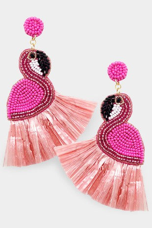 Flamigo Fringe Earrings - Debs on 5th
