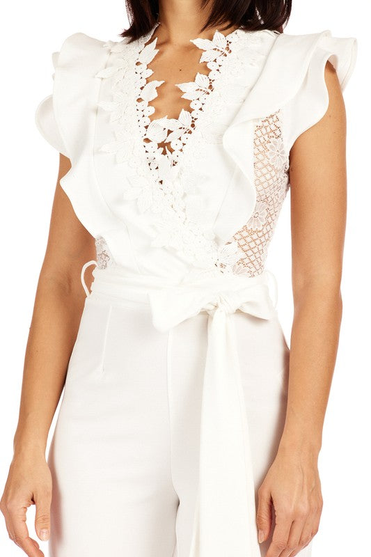 Layered Ruffle Jumpsuit - Debs on 5th