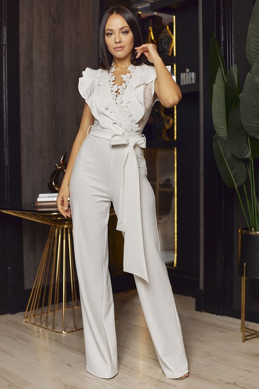 Layered Ruffle Jumpsuit - Debs on 5th