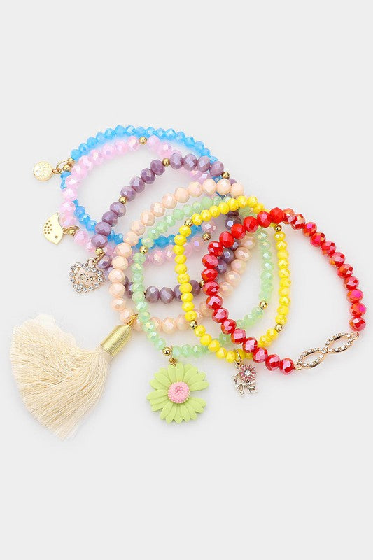 Flower Heart Bird Infinite Beaded Bracelets - Debs on 5th