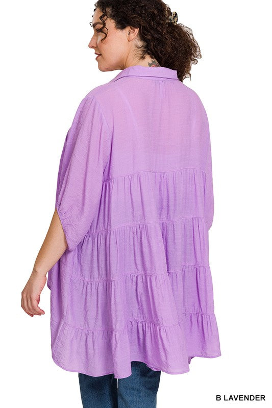 Afternoon Delight Hi-Low Tunic Top - Debs on 5th