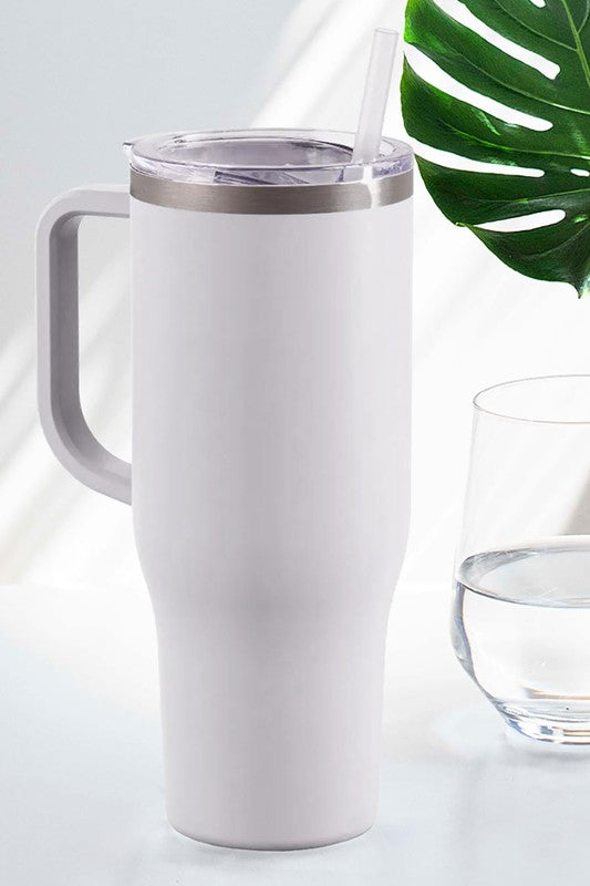 Stainless Steel Tumbler with Handle - Debs on 5th