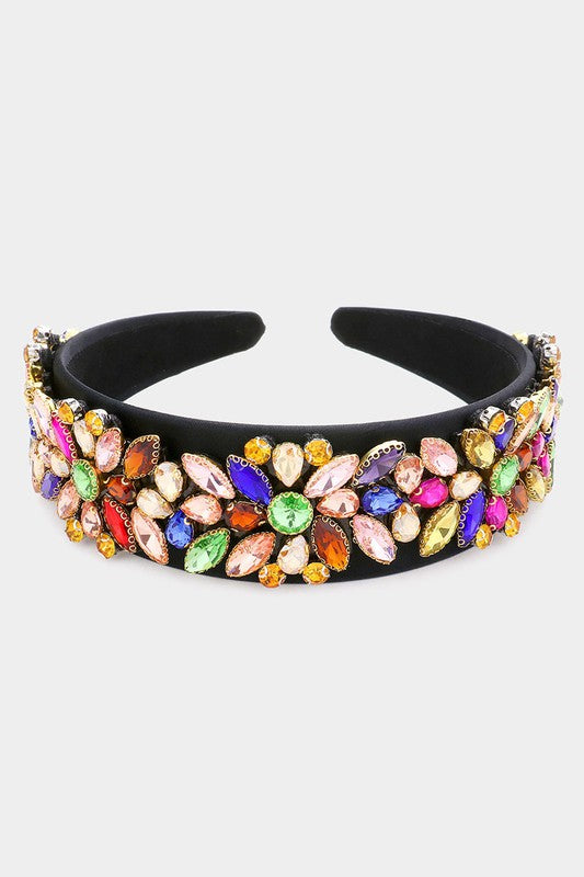 Multi Stone Cluster Headband - Debs on 5th