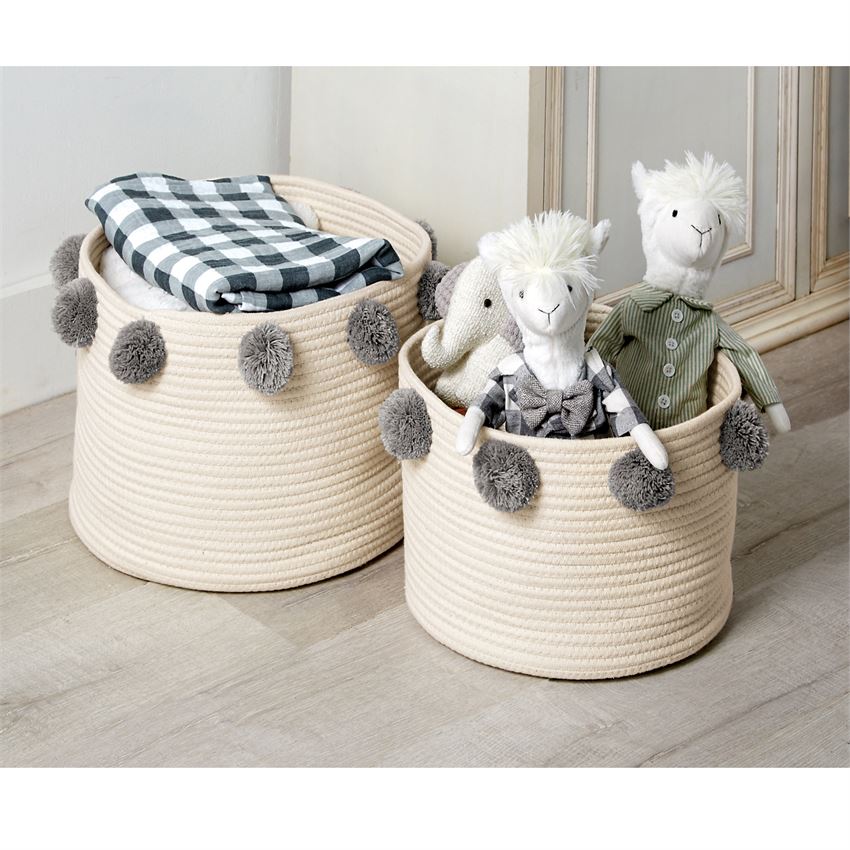 Pom Pom Basket Set - Debs on 5th