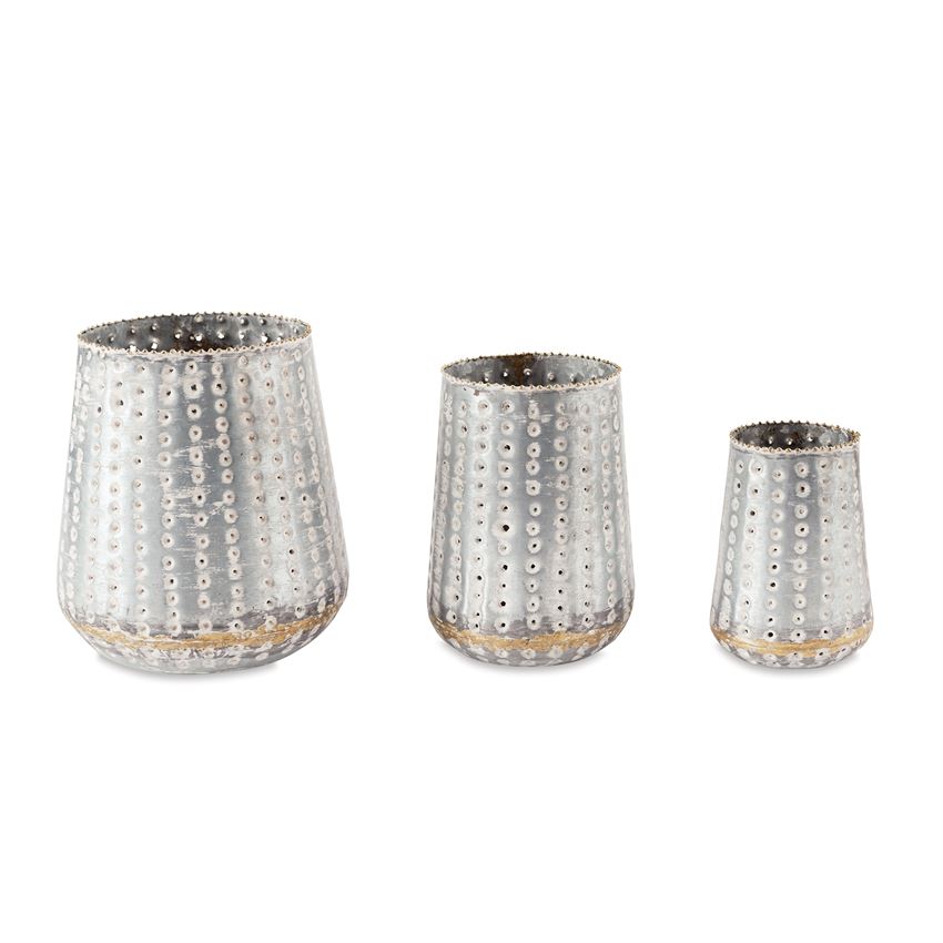 Pierced Tin Lantern Set - Debs on 5th