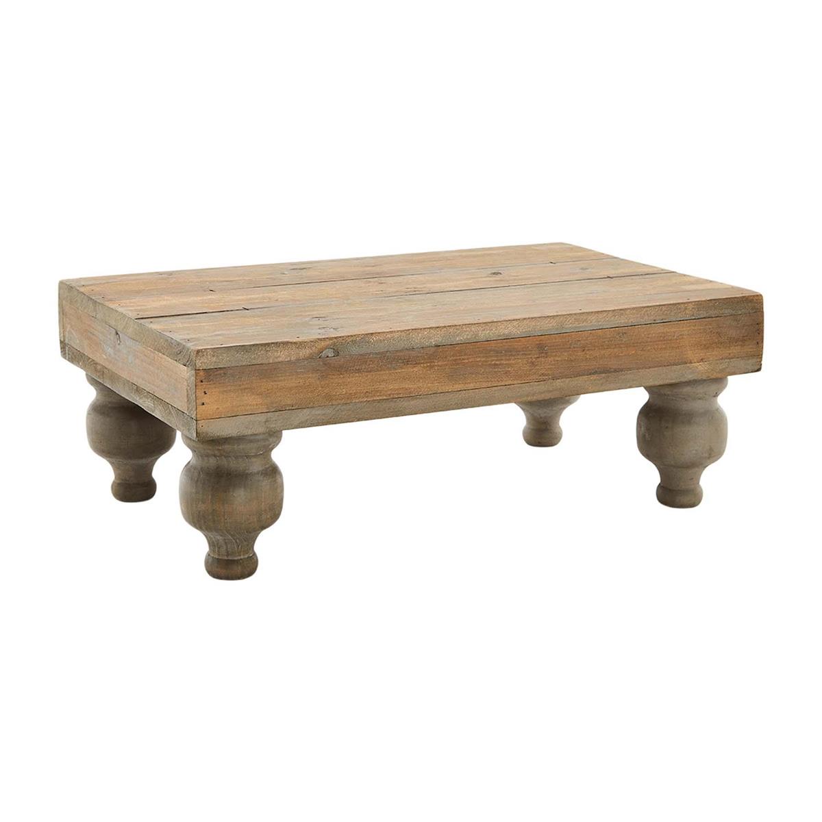 Wood Footed Serving Stand - Debs on 5th