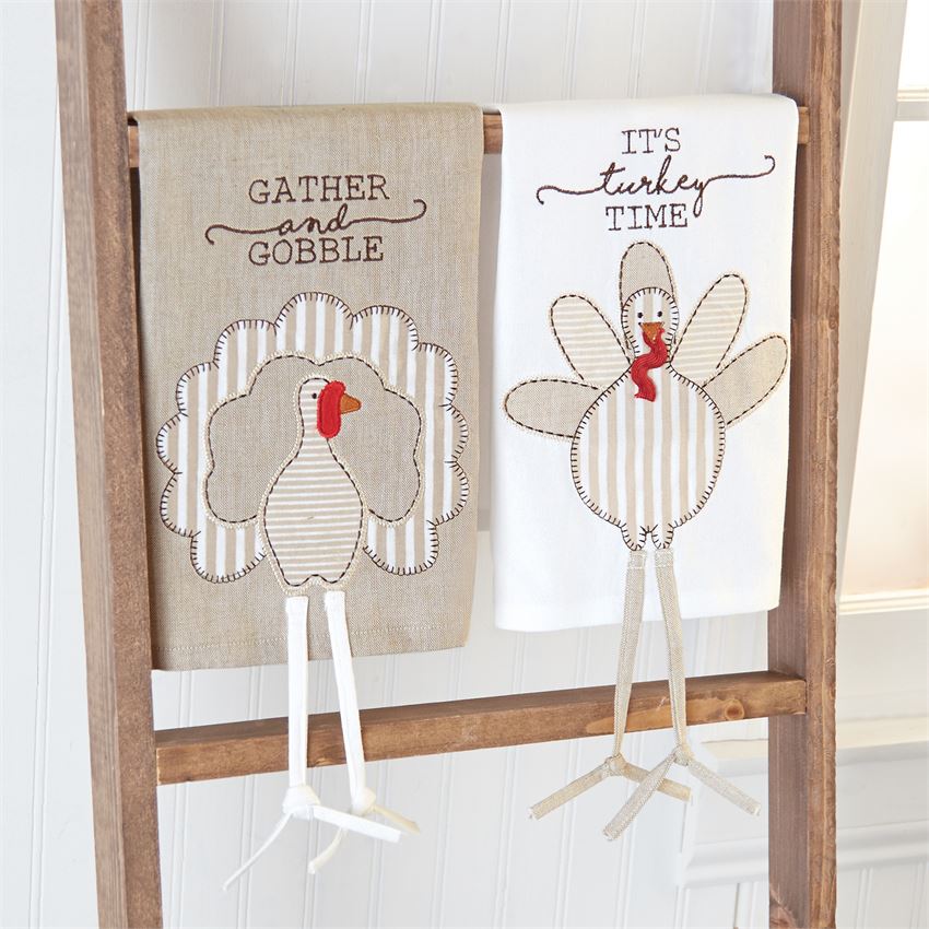 Striped Dangle Leg Turkey Towel - Debs on 5th